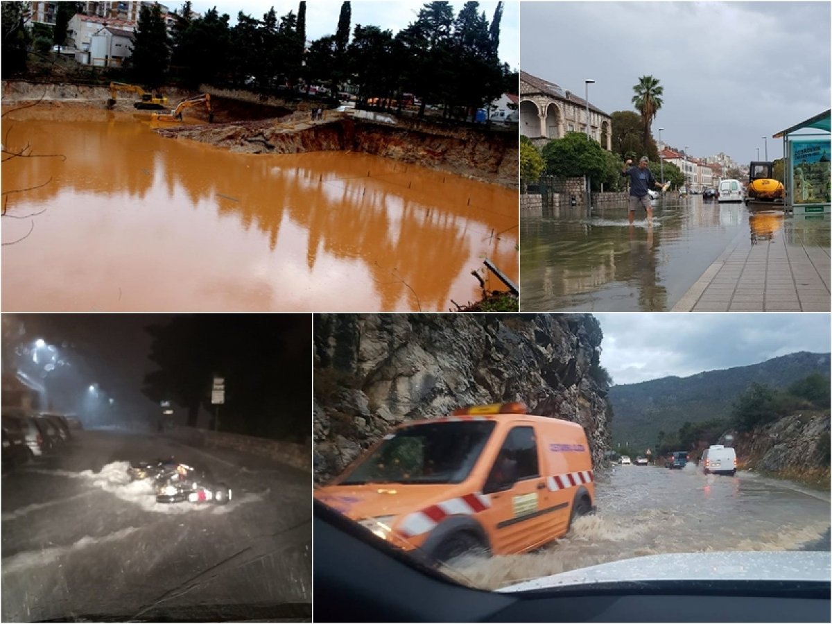Posljedice nevremena: Poplutao dobar dio Grada, na cesti odroni, voda ušla i u kuće