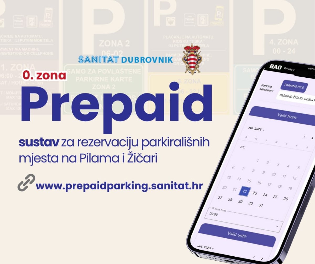 POKRENUT PREPAID SUSTAV ZA PARKING NA PILAMA I DONJI PLATO ŽIČARE