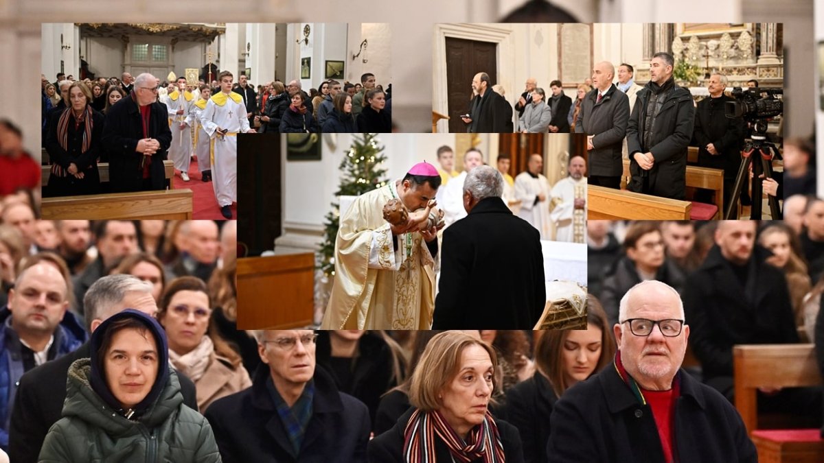 Foto / BISKUP GLASNOVIĆ PREDVODIO JE PONOĆKU U KATEDRALI