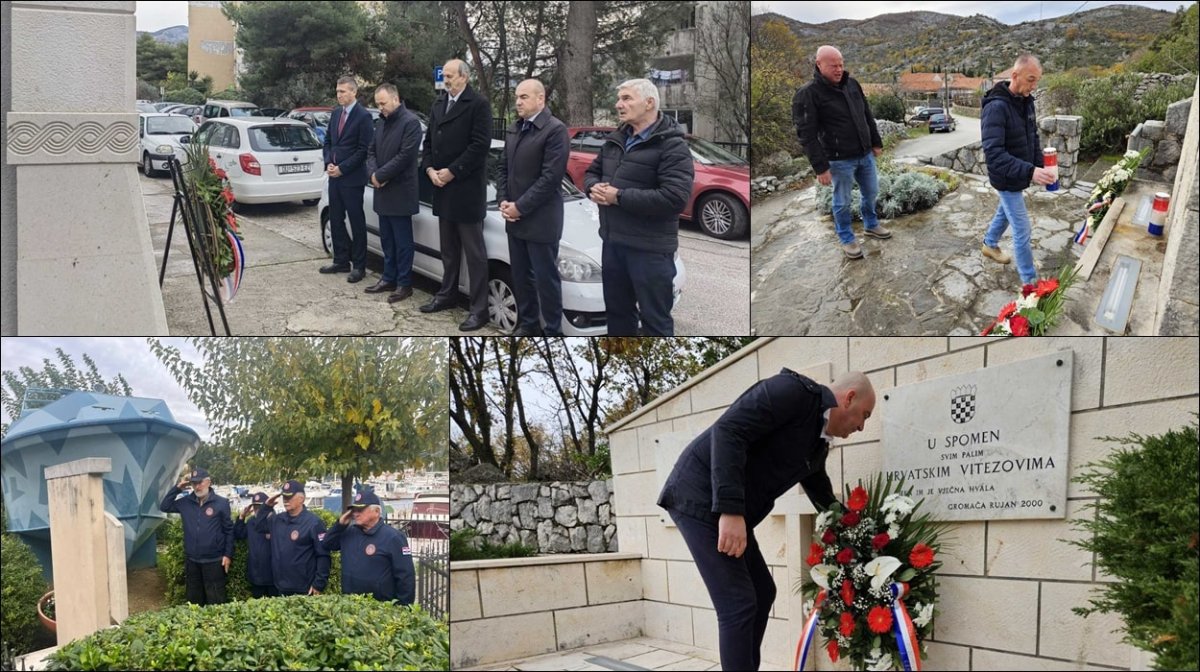 USUSRET DANU DUBROVAČKIH BRANITELJA POLOŽENI VIJENCI NA SPOMEN – OBILJEŽJA