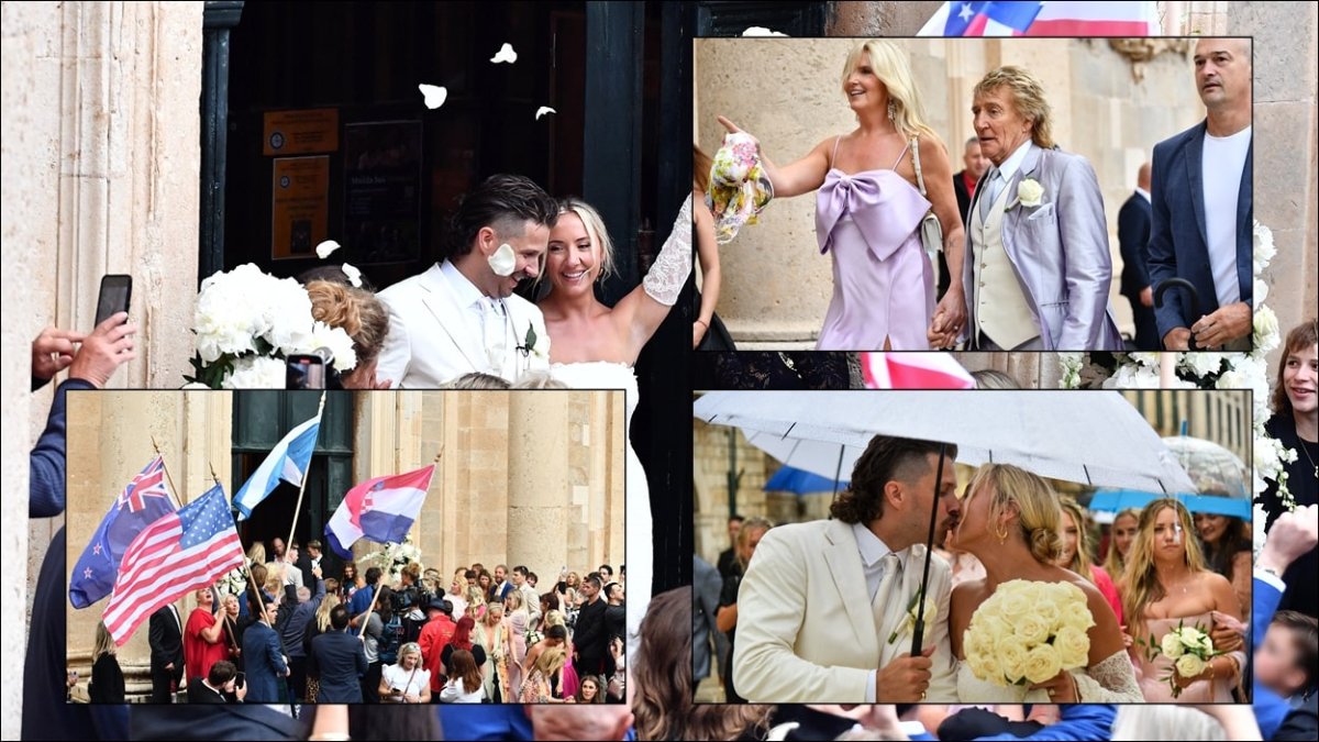 Foto / U DUBROVNIKU SE OŽENIO SIN RODA STEWARTA, INAČE POZNATI HOKEJAŠ
