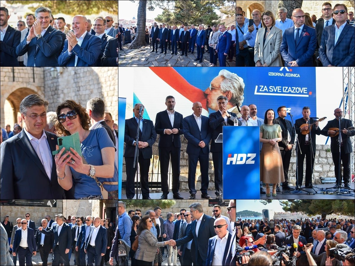 Foto / HDZ-OV SKUP U DUBROVNIKU, PLENKOVIĆ: UDARNA LISTA U X. JEDINICI DAT ĆE OGROMAN OBOL UKUPNOJ POBJEDI HDZ-A
