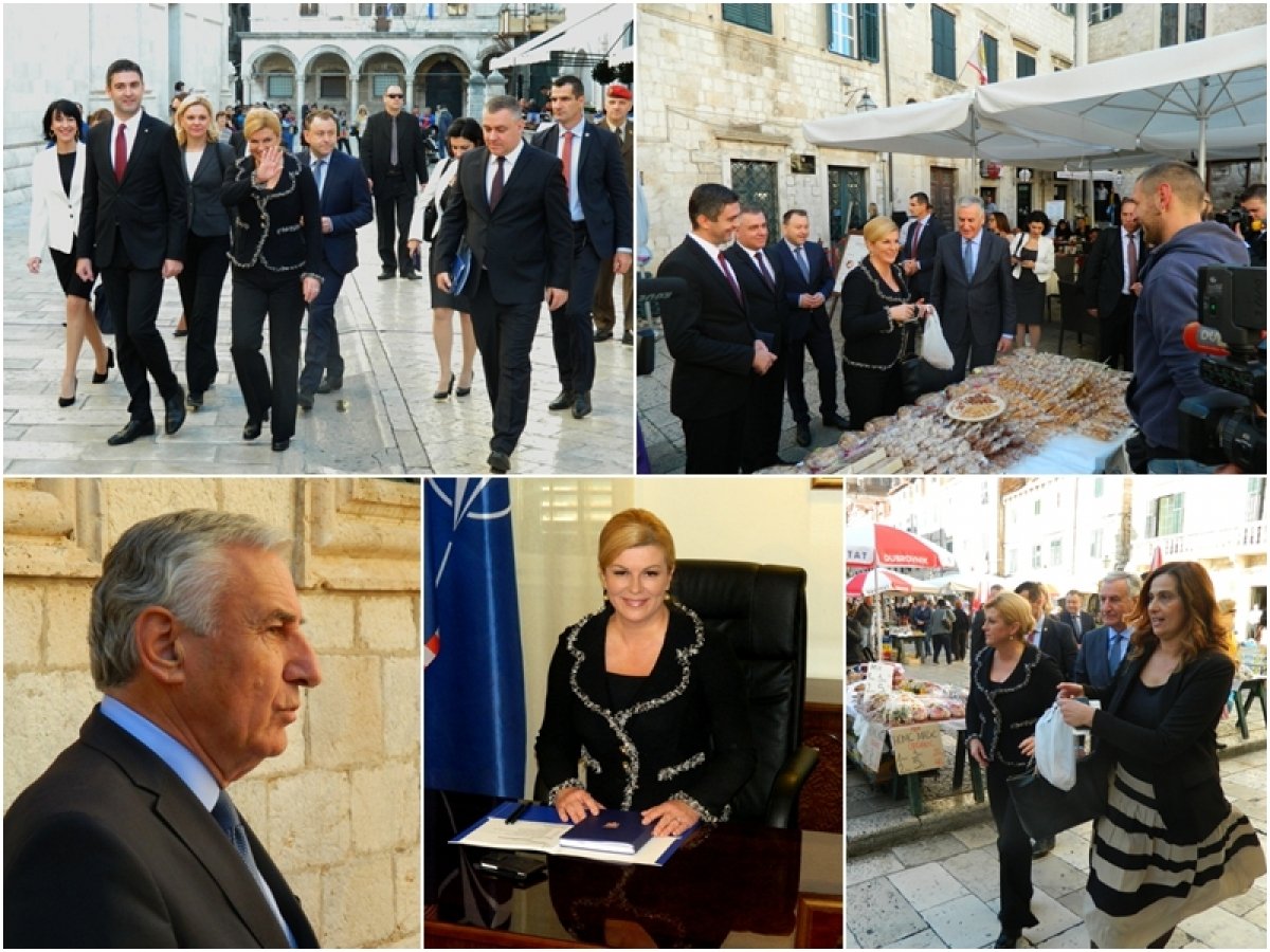 Predsjednica Grabar Kitarović preselila Ured u DNŽ; govorila i o "Pelješačkom mostu", ne, nije lapsus, ponovila je