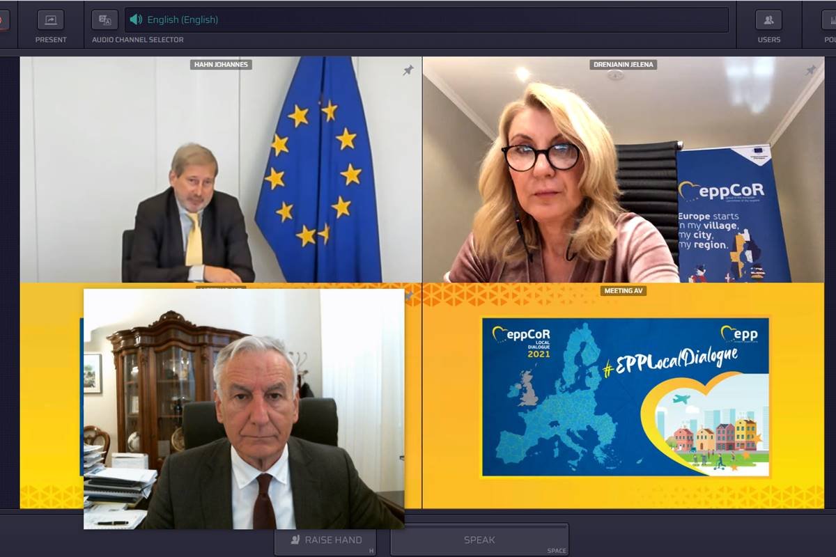 Župan Nikola Dobroslavić sudjeluje u radu videokonferencije ”EPP Lokalni dijalog o post-pandemijskom oporavku na lokalnoj i regionalnoj razini”