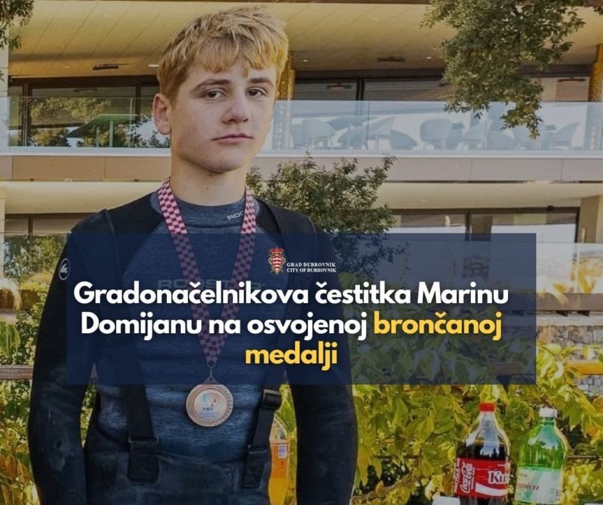 GRADONAČELNIK FRANKOVIĆ ČESTITAO MARINU DOMIJANU I ORSANU