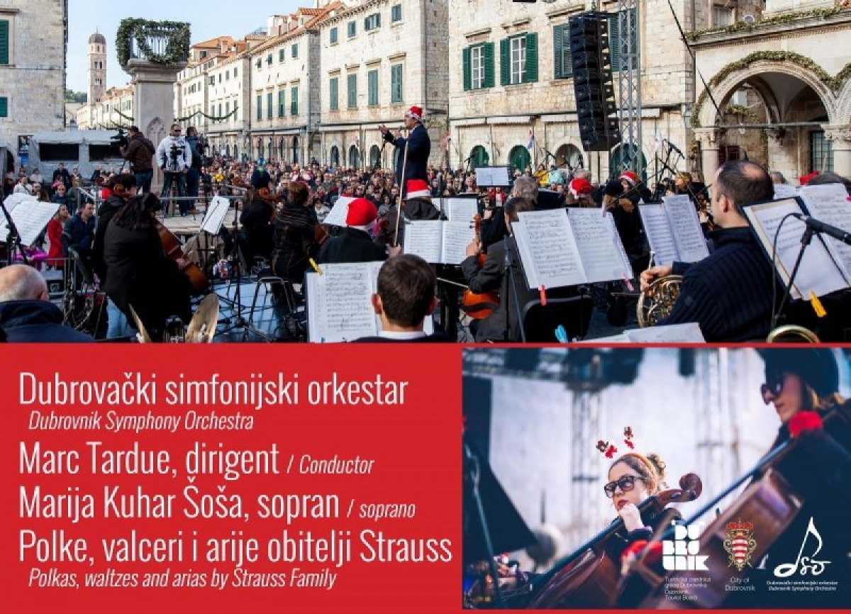 Novogodišnji koncert "Orlandov bal" na Stradunu