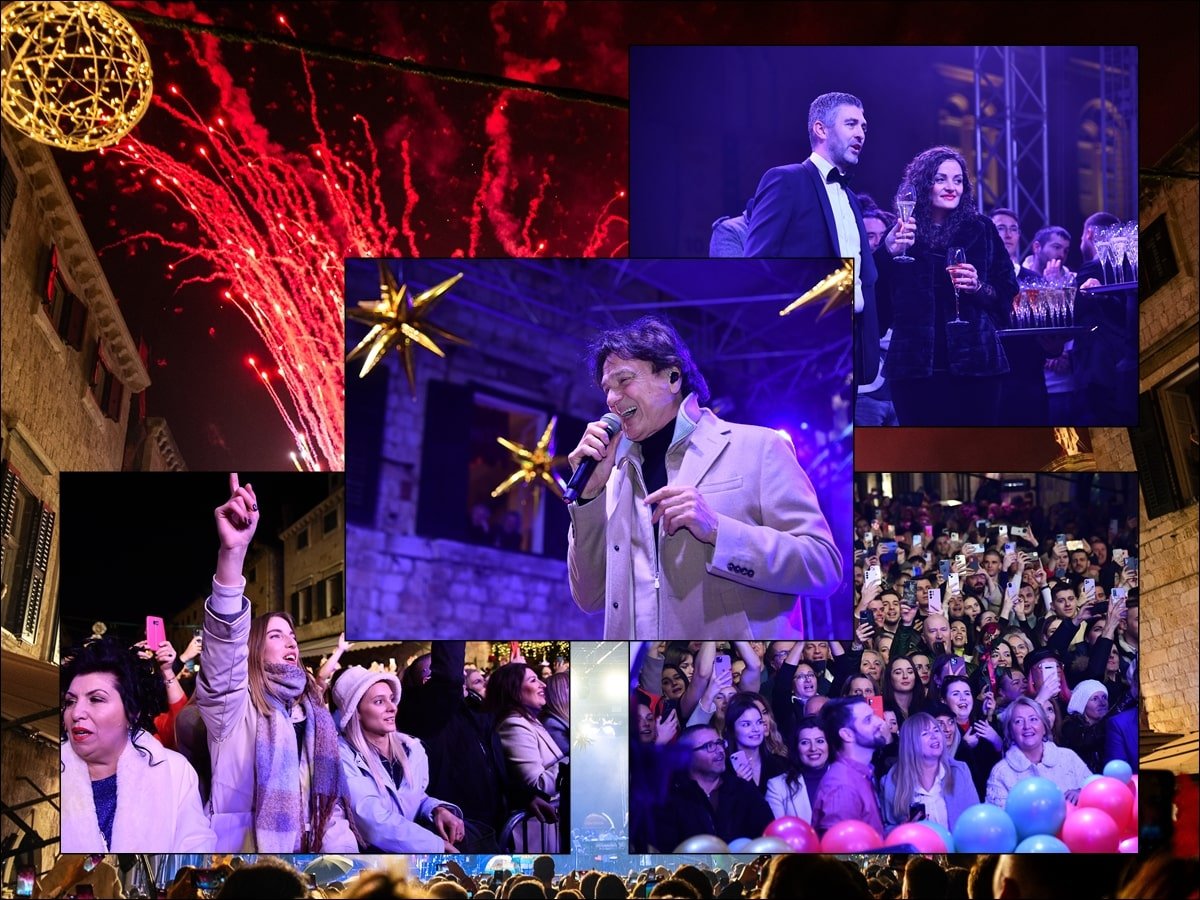 SRETNA NOVA GODINA / FOTOGALERIJA SA STRADUNA UZ KONCERT ZDRAVKA ČOLIĆA