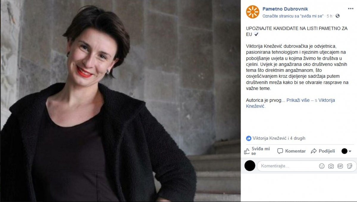 Viktorija Knežević kandidatkinja za EU parlament na listi stranke Pametno