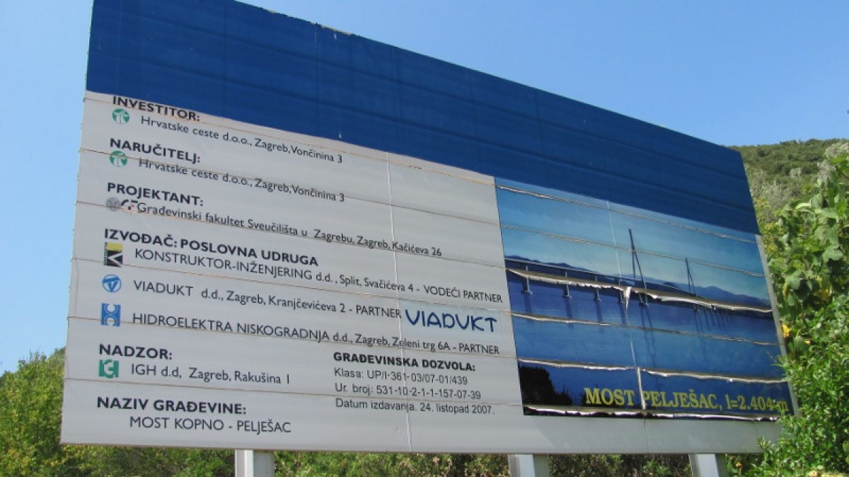 Inzko: Hrvatska nema suglasnost BiH za gradnju Pelješkog mosta