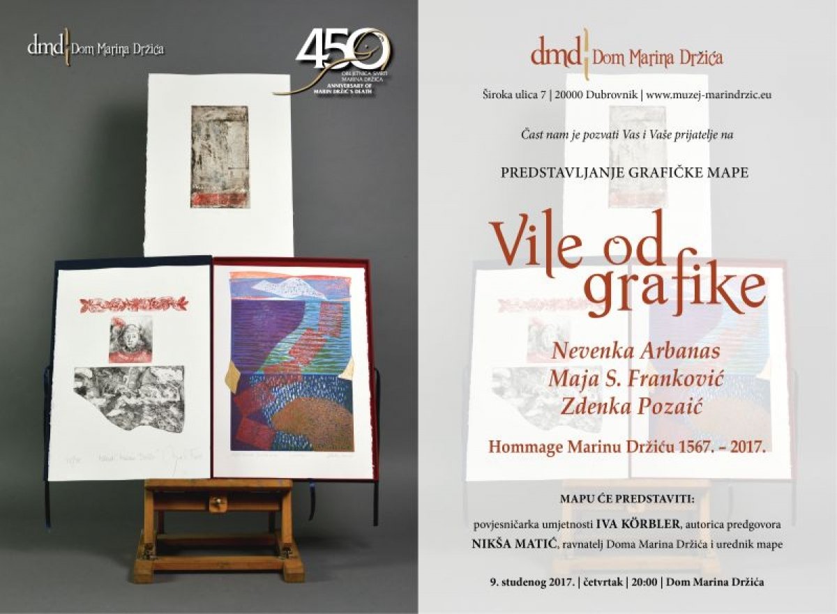 "Vile od grafike" u Domu Marina Držića