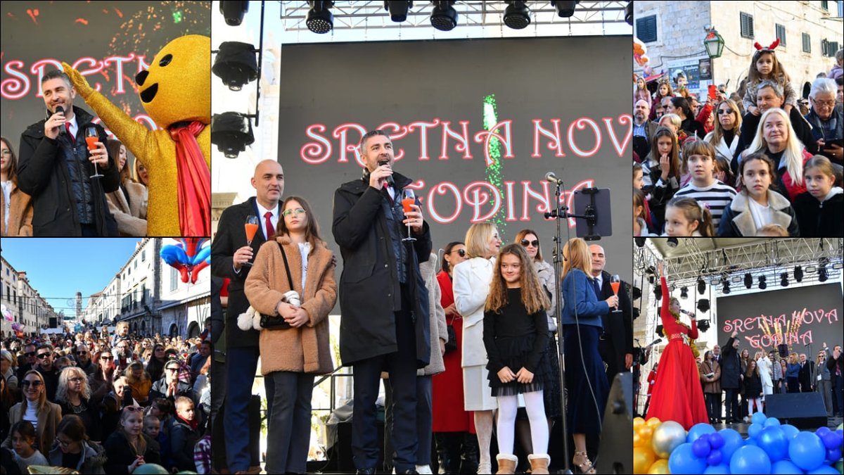 Foto / DJEČJI DOČEK NOVE GODINE NA STRADUNU