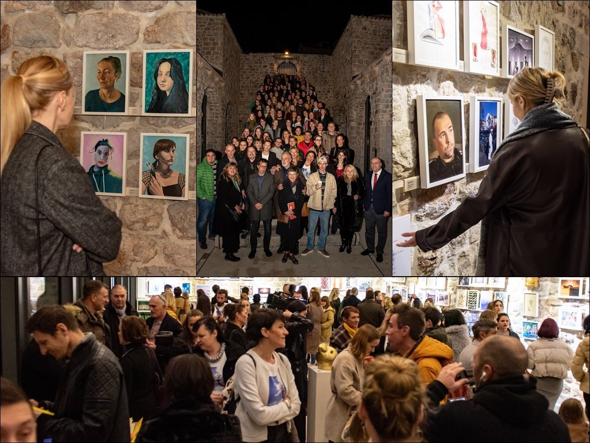 Foto / IZLOŽBA UZ 30 GODINA SLIKARSKOG ODJELA UMJETNIČKE ŠKOLE LUKE SORKOČEVIĆA