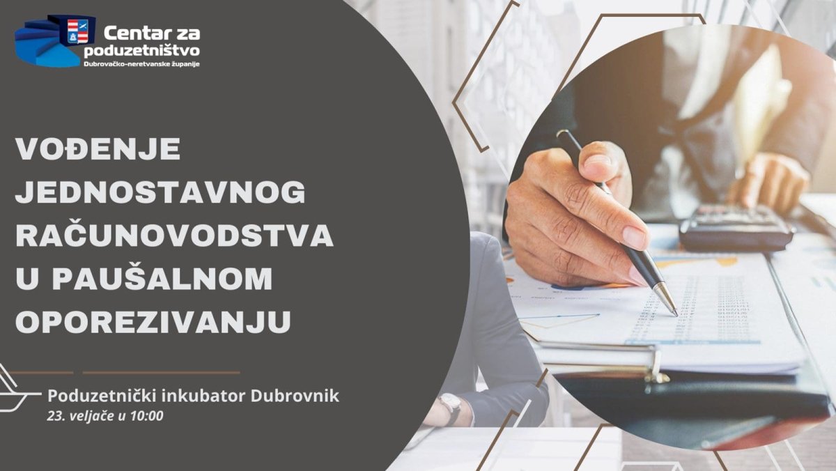 BESPLATNA RADIONICA O RAČUNOVODSTVU KOD PAUŠALNOG OPOREZIVANJA