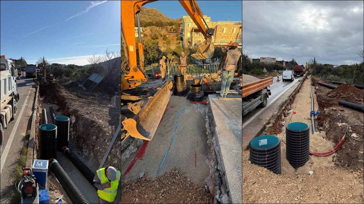 RADOVI NA IZGRADNJI PJEŠAČKE STAZE OD OBODA DO RASKRIŽJA NA ZVEKOVICI, BOŽO LASIĆ: NE POVEZUJU SAMO MOSTOVI, NEGO U NAŠE VRIJEME I NOGOSTUPI