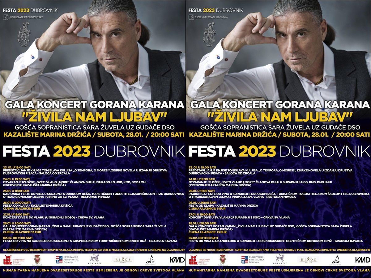 Nakon dvije godine pandemijske pauze vraća se i manifestacija Festa Dubrovnik