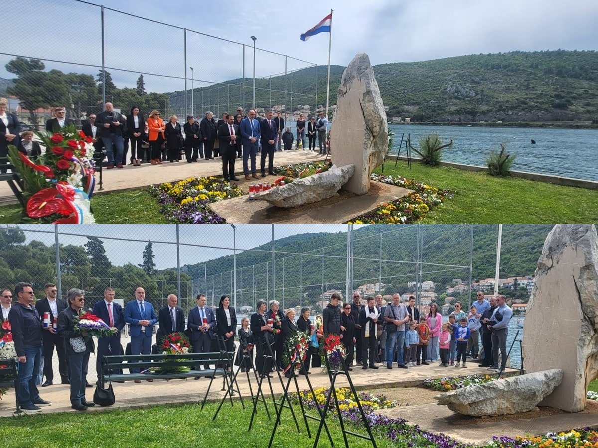 U MOKOŠICI POLOŽENI VIJENCI POGINULIM BRANITELJIMA DUBROVNIKA IZ OMIŠA