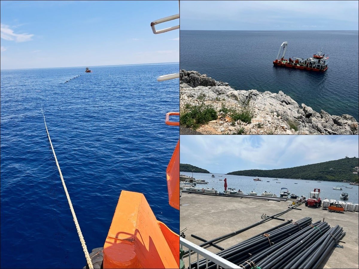 VIDEO / Podmorski radovi na izgradnji pročistača otpadnih voda u Moluntu