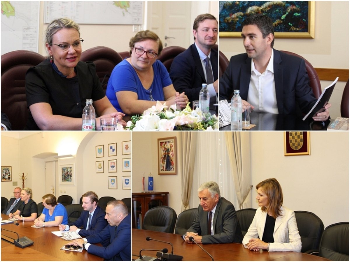 Generalna konzulica RH u Milanu Iva Pavić na prijemu kod župana Dobroslavića i gradonačelnika Frankovića