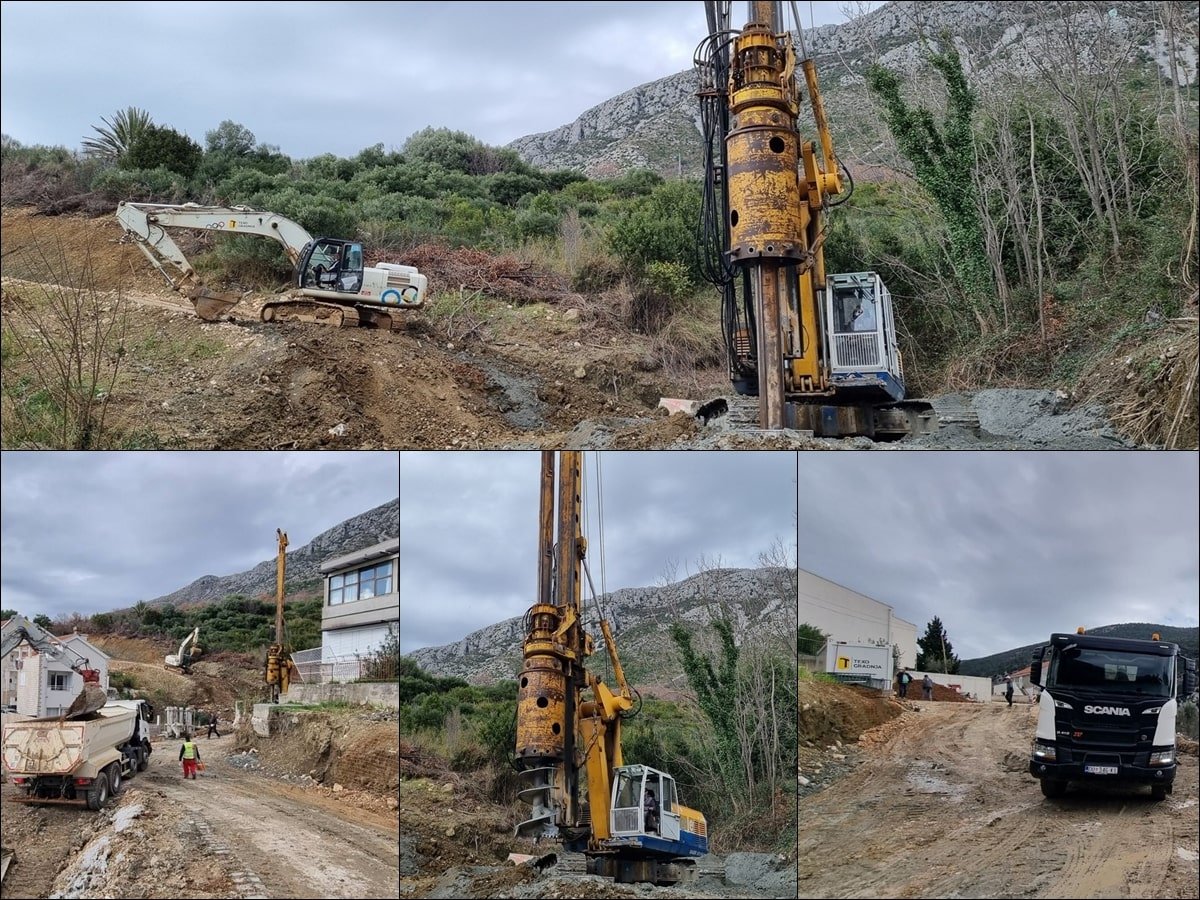 CESTA TAMARIĆ: RADOVI NA PILOTIMA