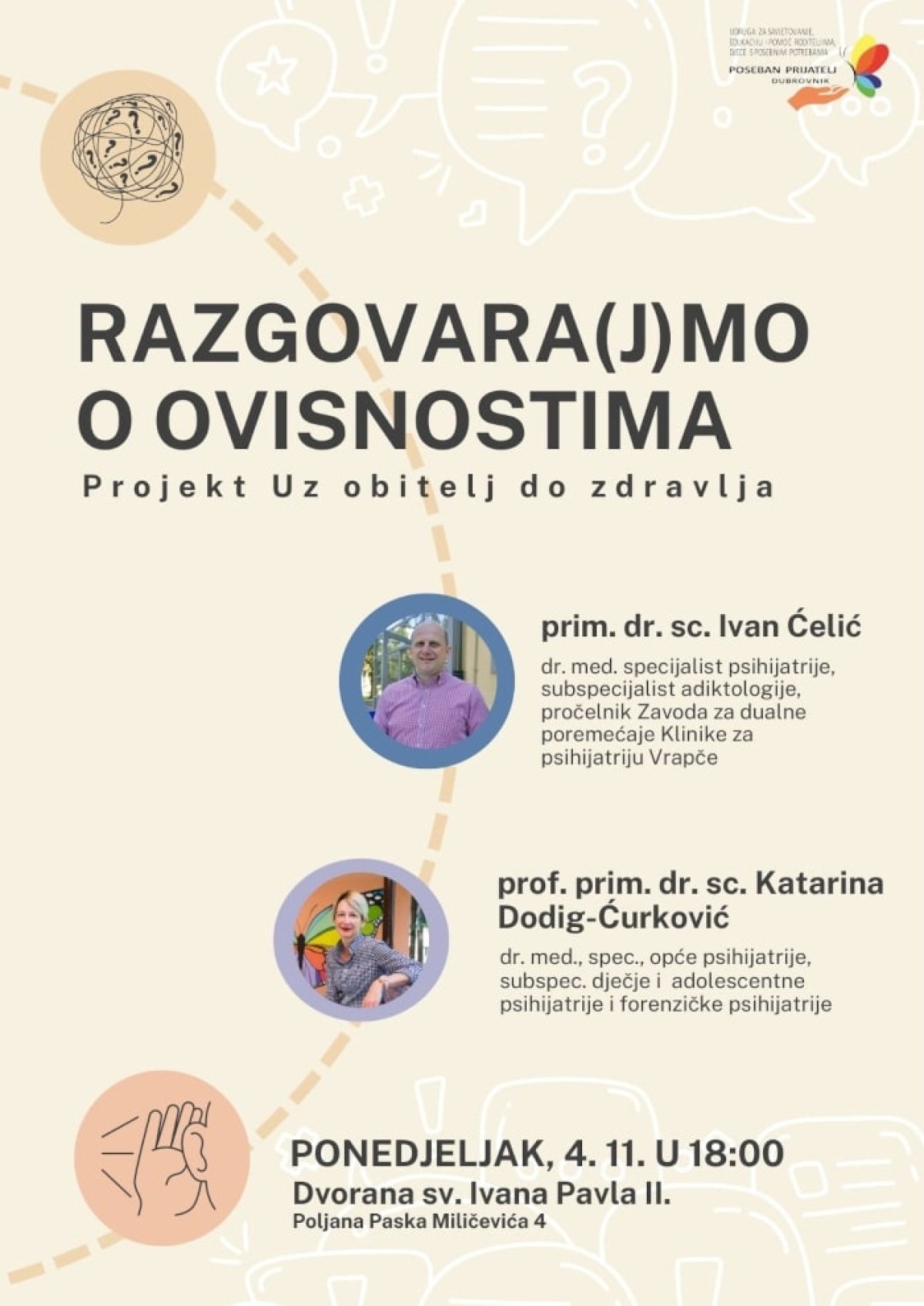 INTERAKTIVNO PREDAVANJE „RAZGOVARA(J)MO O OVISNOSTIMA”