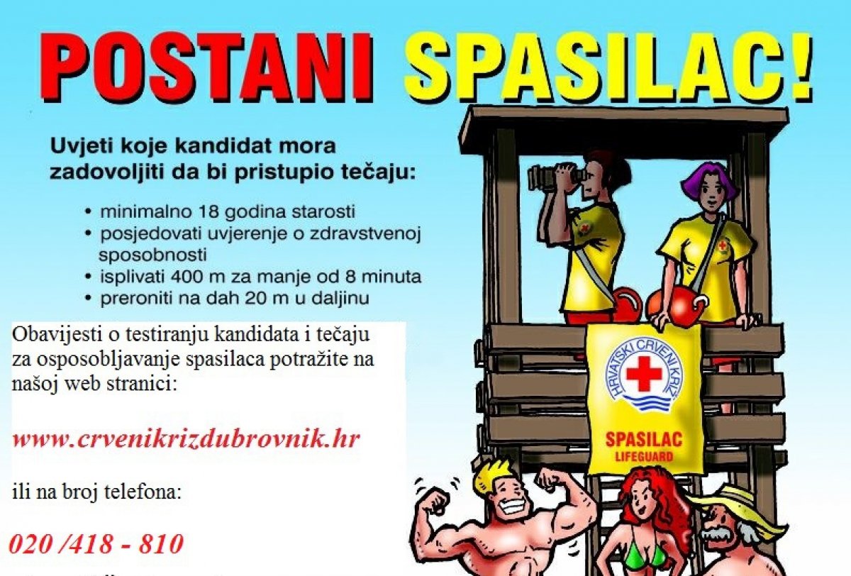Tečaj za spasioce u Dubrovniku
