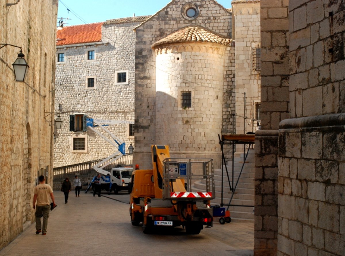 Pripreme za snimanje "Robin Hooda" i u Ulici sv. Dominika