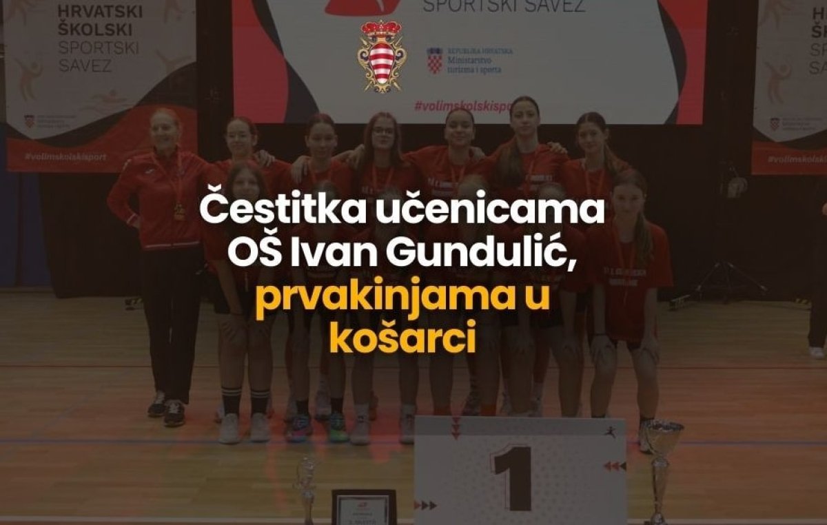 GRADONAČELNIK FRANKOVIĆ UPUTIO ČESTITKU UČENICAMA OŠ IVANA GUNDULIĆA