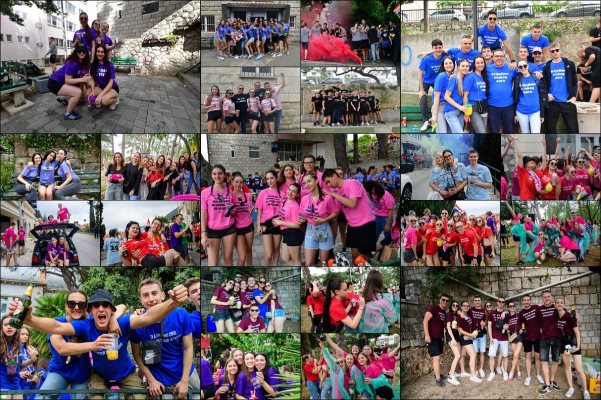 Fotogalerija / DUBROVAČKI MATURANTI PROSLAVILI ZADNJI DAN ŠKOLE