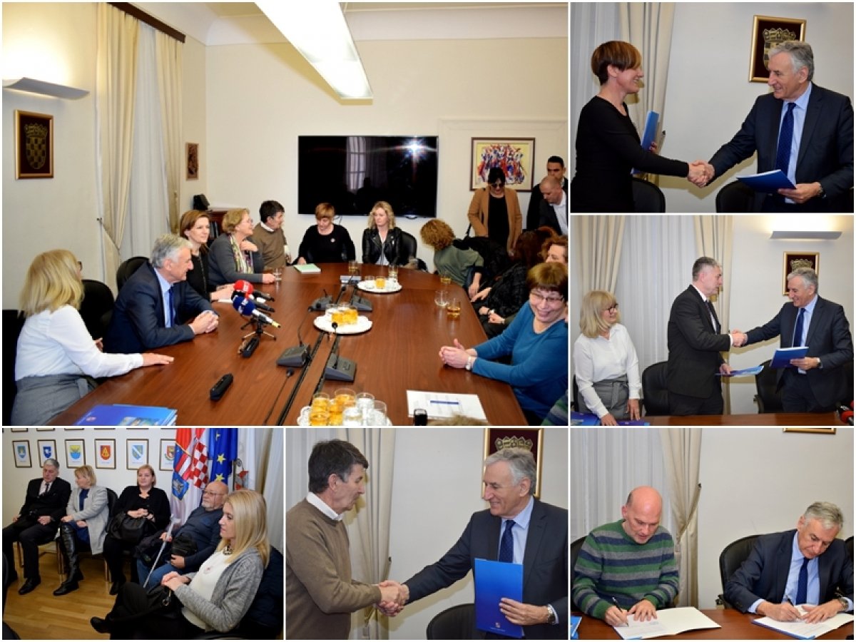 Župan Dobroslavić potpisao ugovore u zdravstvu i socijalnoj skrbi