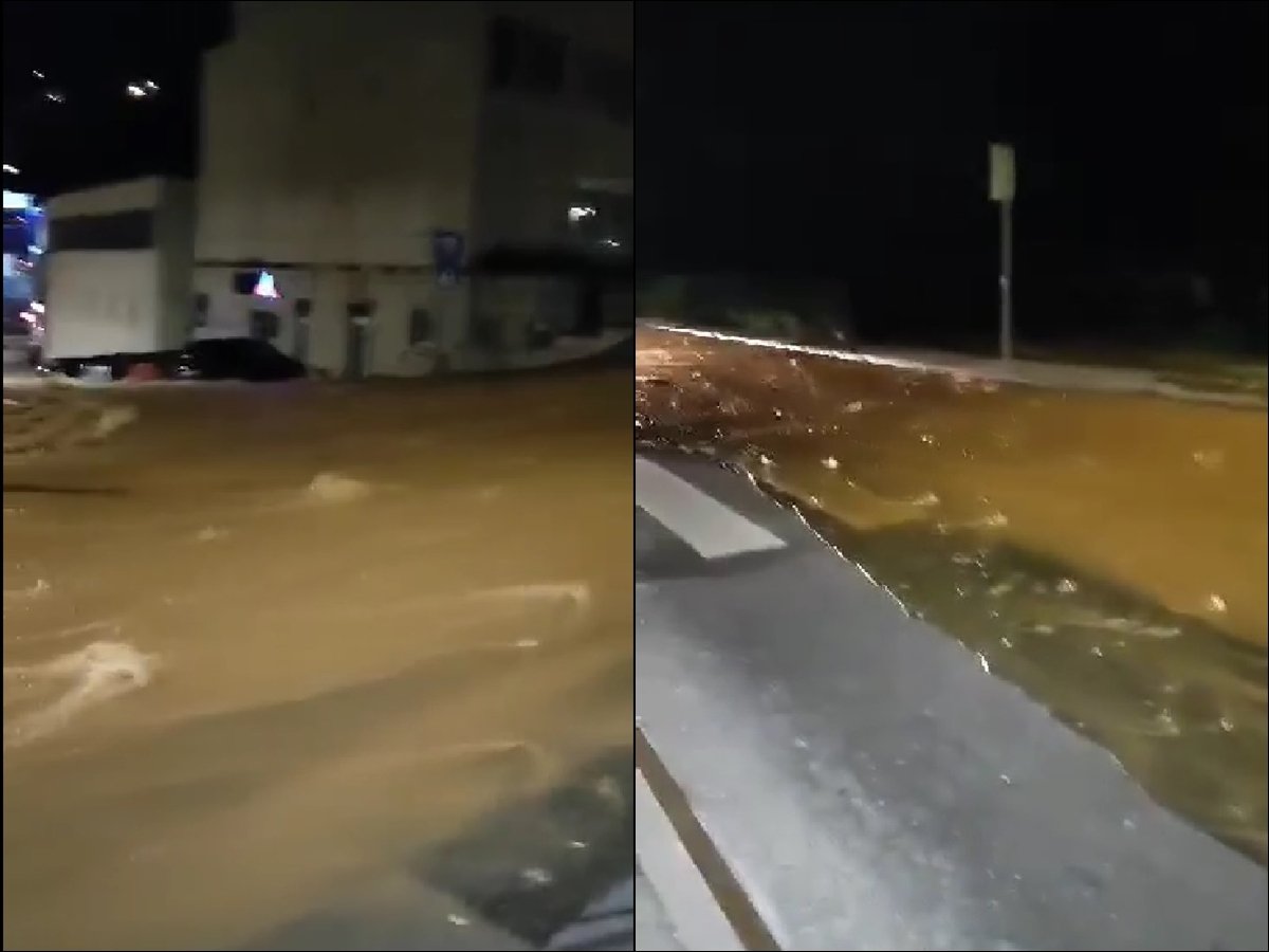 MOGUĆA JE DA SE VODA ZAMUTI; A EVO KAKO JE IZGLEDALO TO KAD JE SINOĆ PUKLA CIJEV