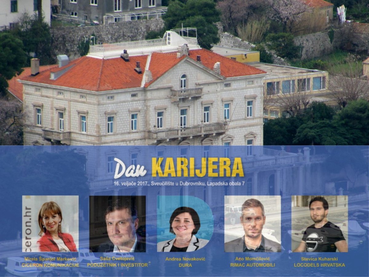4. Dan karijera Sveučilišta u Dubrovniku posvećen temi pokretanja vlastitog posla