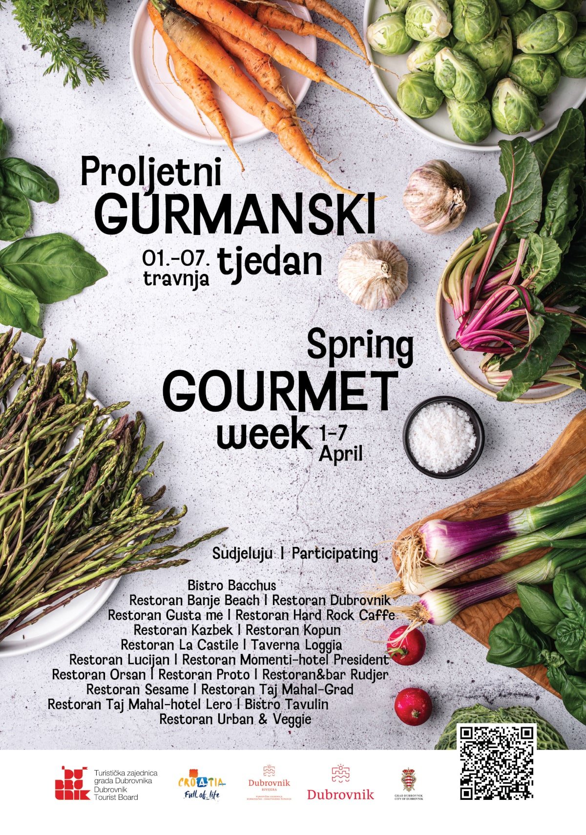 PROLJETNI GURMANSKI TJEDAN, GASTRO MANIFESTACIJA U DUBROVAČKIM RESTORANIMA