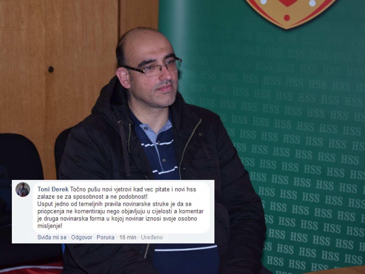 Ne puše novi vjetar u HSS-u nego propuh, u glavama