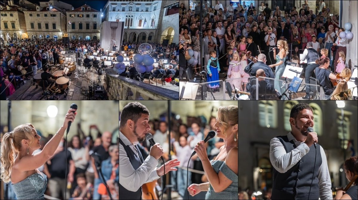 FOTO / PROŠLI VIKEND PUBLIKA JE NA STRADUNU UŽIVALA UZ GLAZBU IZ ANIMIRANIH FILMOVA
