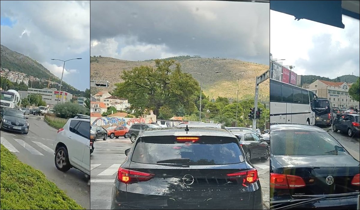 REDARI NA VRIJEME NA RASKRIŽJIMA, ALI KIŠA PONOVO IZAZVALA PROMETNI KAOS