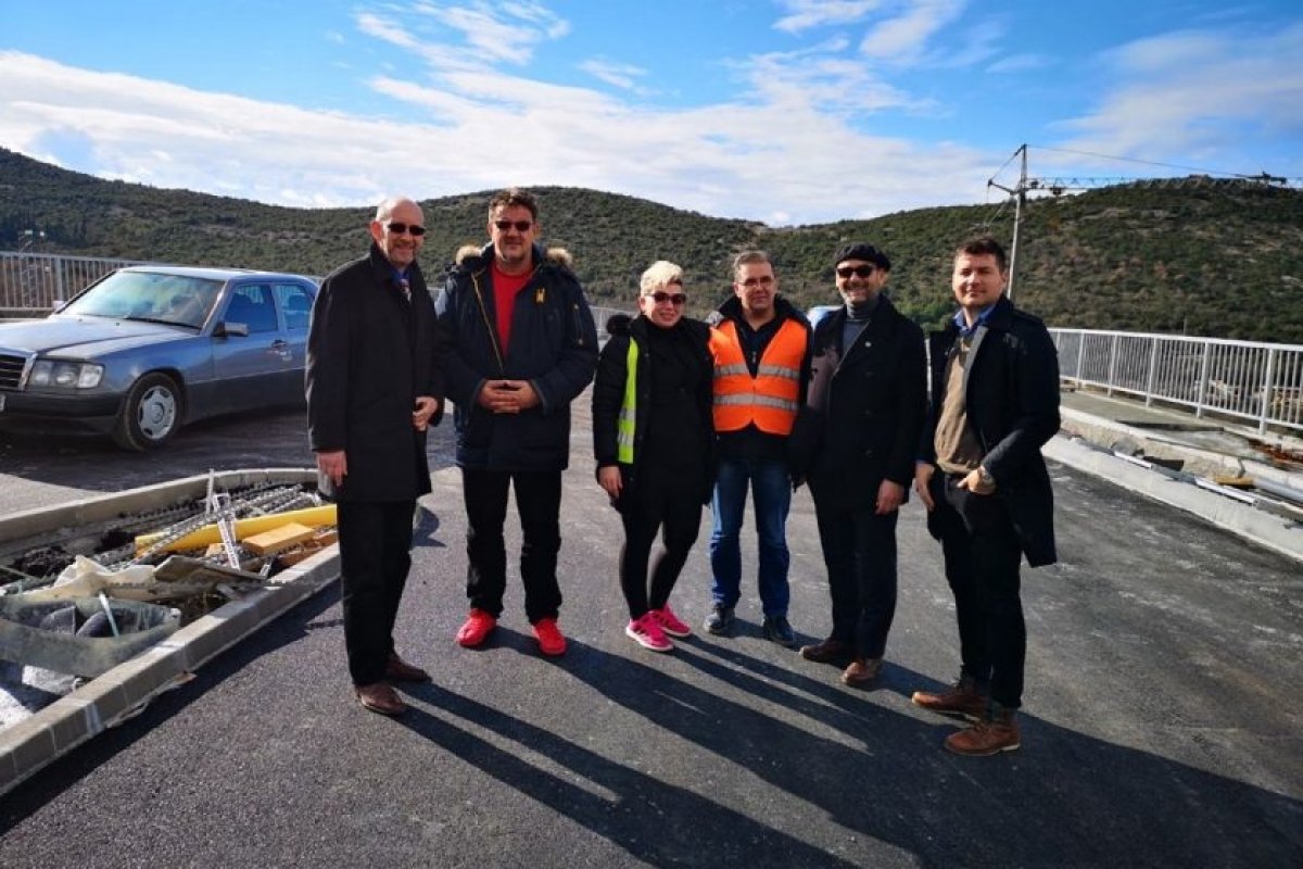 Načelnik Lasić obišao gradilište novog ulaza u Cavtat; radovi gotovi do sredine ožujka