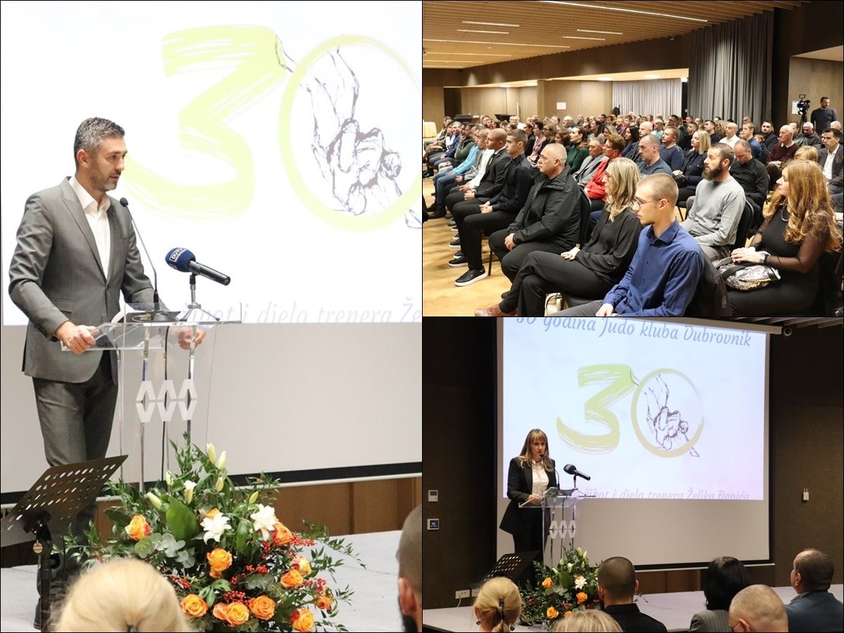 30 GODINA JUDO KLUBA DUBROVNIK; GRADONAČELNIK FRANKOVIĆ ISTAKNUO DA JE ŽELJKO ĐAPIĆ OBILJEŽIO DUBROVAČKI I HRVATSKI JUDO