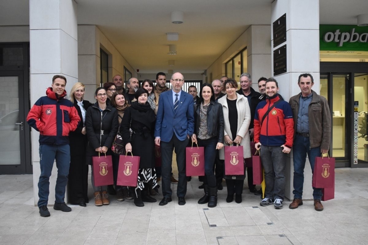 Konavoski volonteri na primanju kod načelnika Lasića