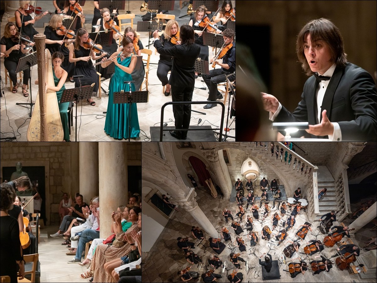 Sjajna glazbena večer u Dvoru uz DSO  i solistice Veroniku Ćiković na harfi i Luciju Stilinović na flauti