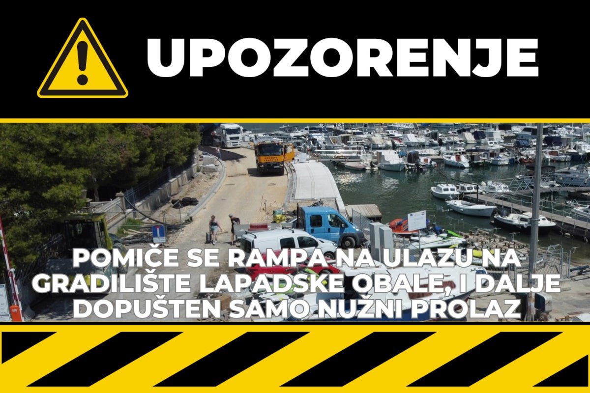 POMAKNUTA RAMPA NA LAPADSKOJ OBALI