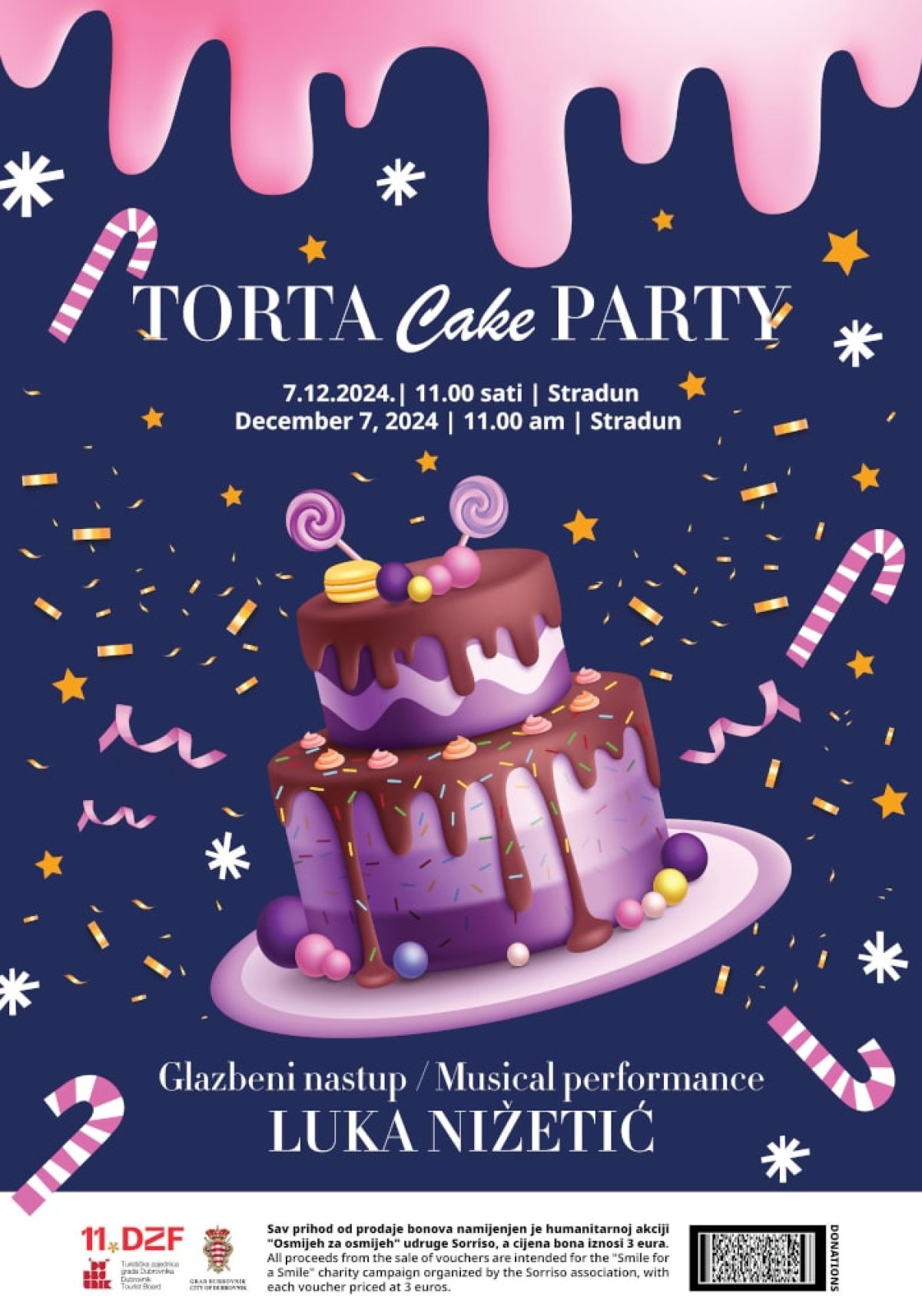 „TORTA PARTY” U SUBOTU, 7. PROSINCA, UZ NASTUP LUKE NIŽETIĆA