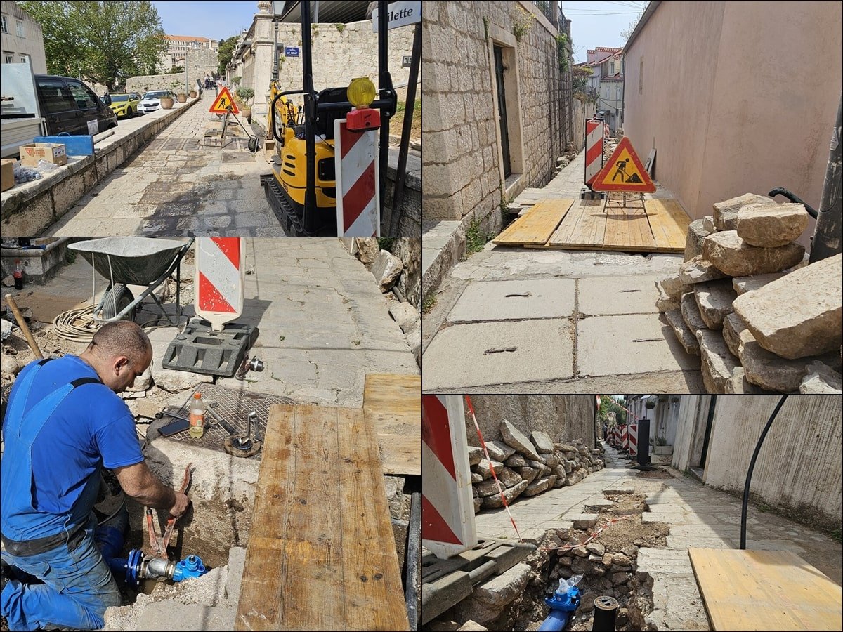 MIJENJA SE DOTRAJALI CJEVOVOD U ULICI IZMEĐU VRTA
