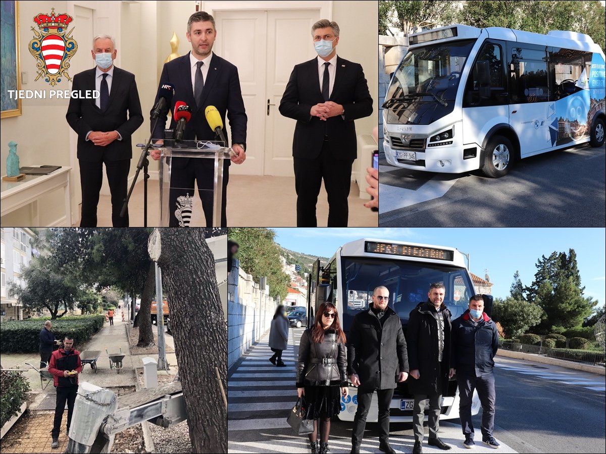 Tjedan u gradskoj upravi: Od posjeta premijera do testiranja električnog autobusa