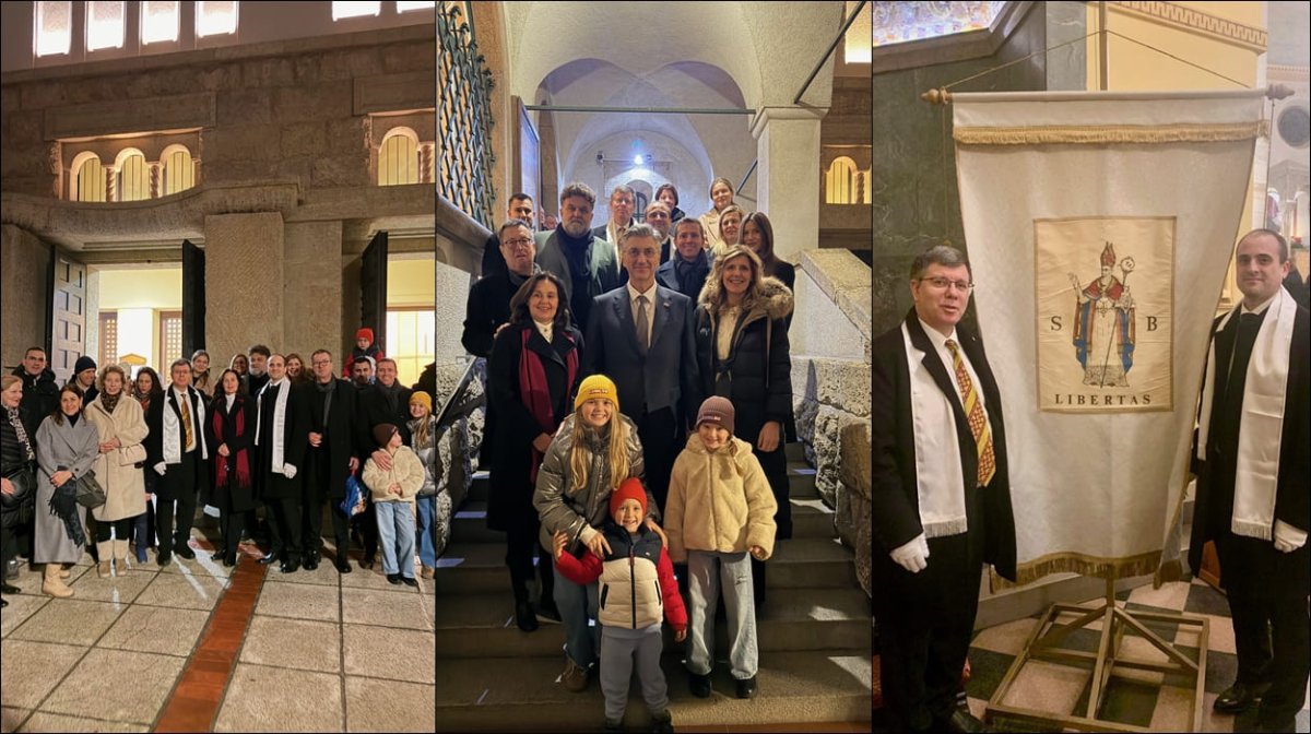 PREMIJER PLENKOVIĆ PROSLAVIO SVETOGA VLAHA S DUBROVČANIMA U ZAGREBU