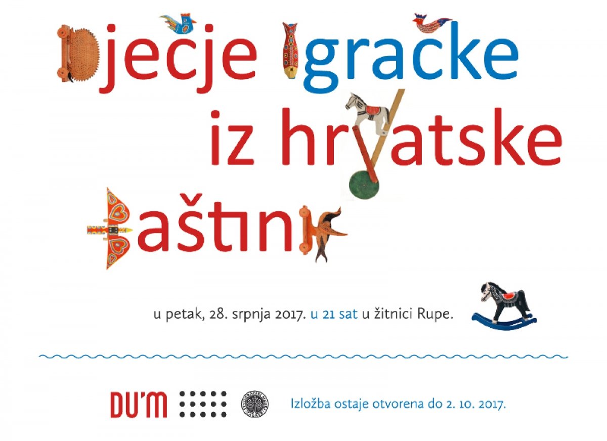 Izložba tradicionalnih dječjih igračaka u Rupama