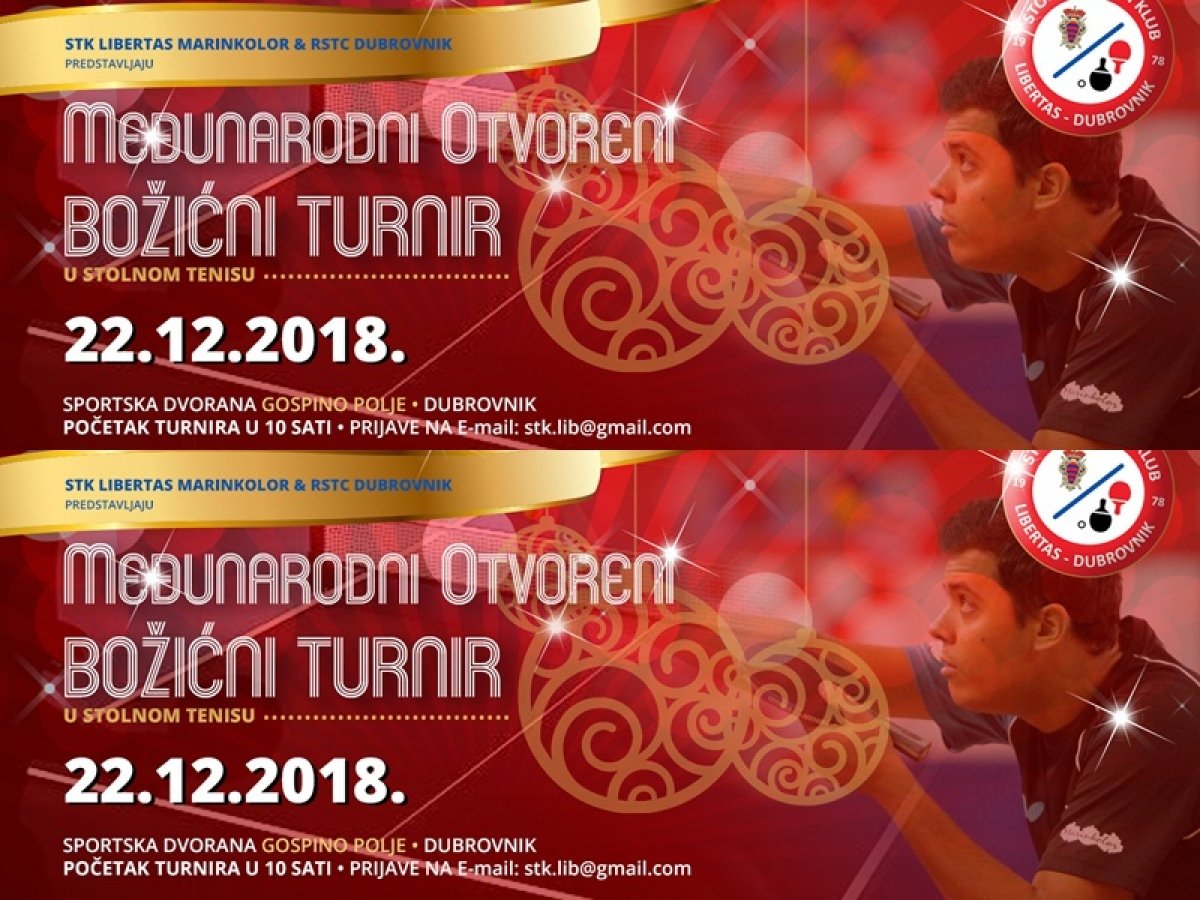 Božićni stolnoteniski turnir