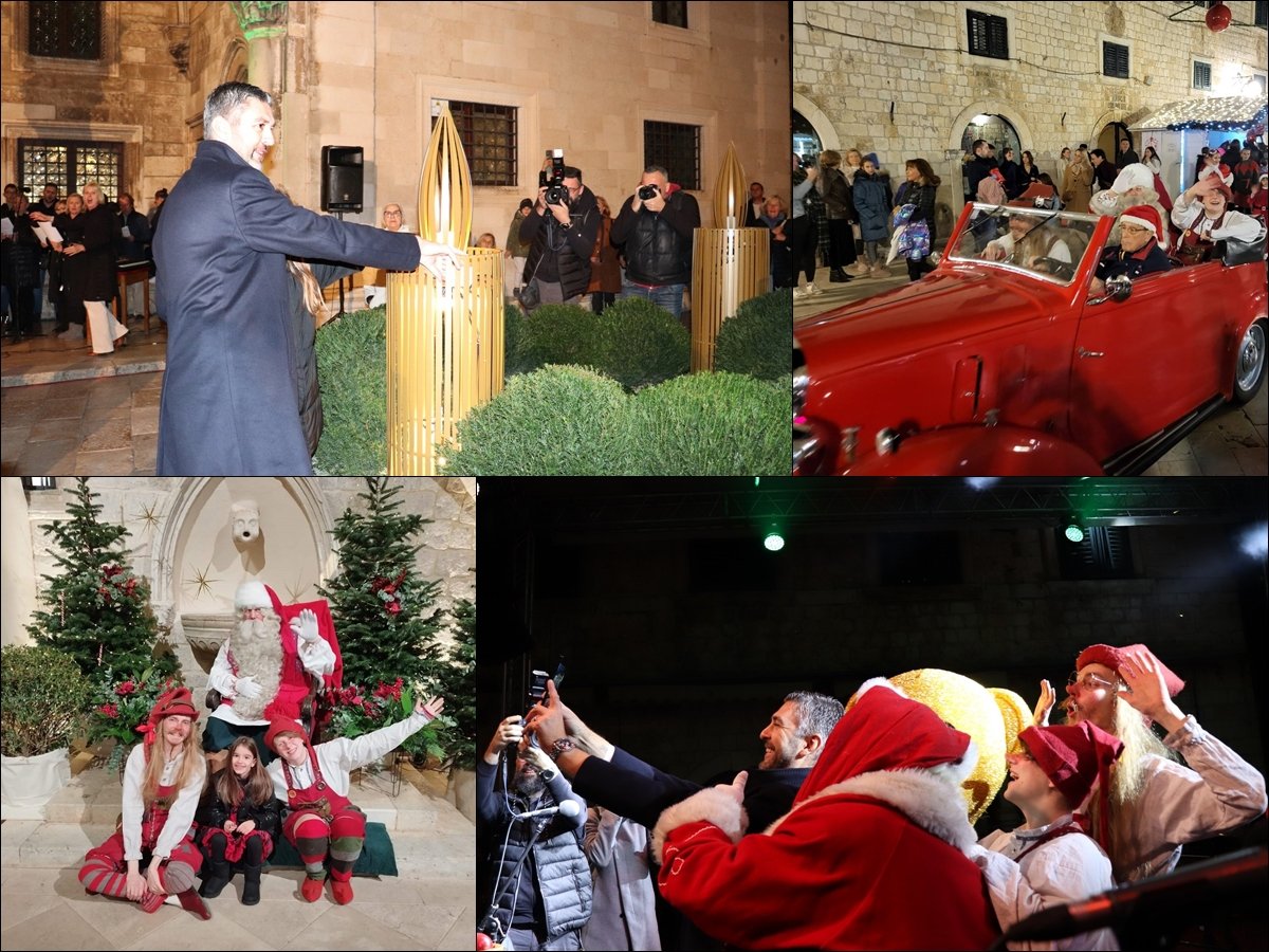 FOTO / Otvoren Dubrovački zimski festival; upaljena prva adventska svijeća