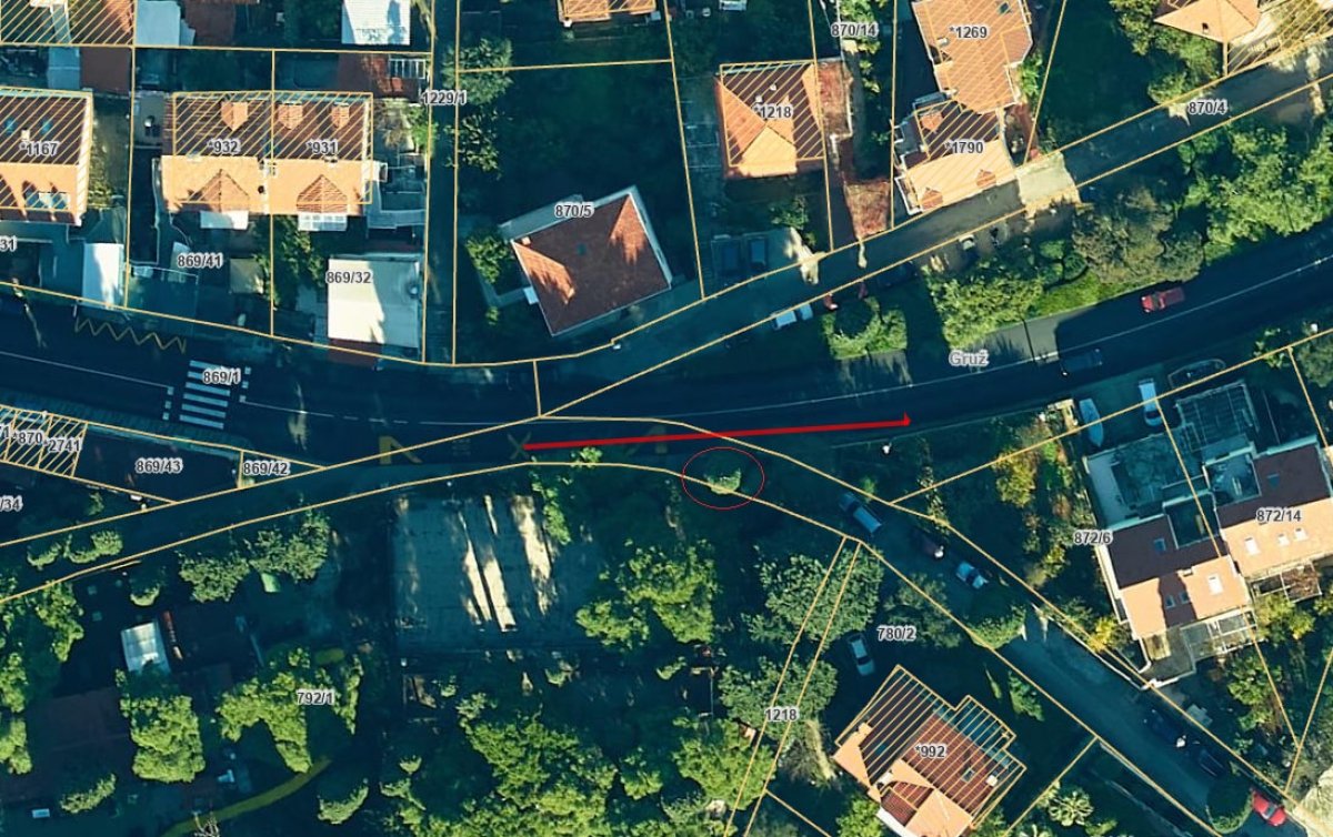 OREZIVANJE KROŠNJI U ULICI ŽRTAVA S DAKSE