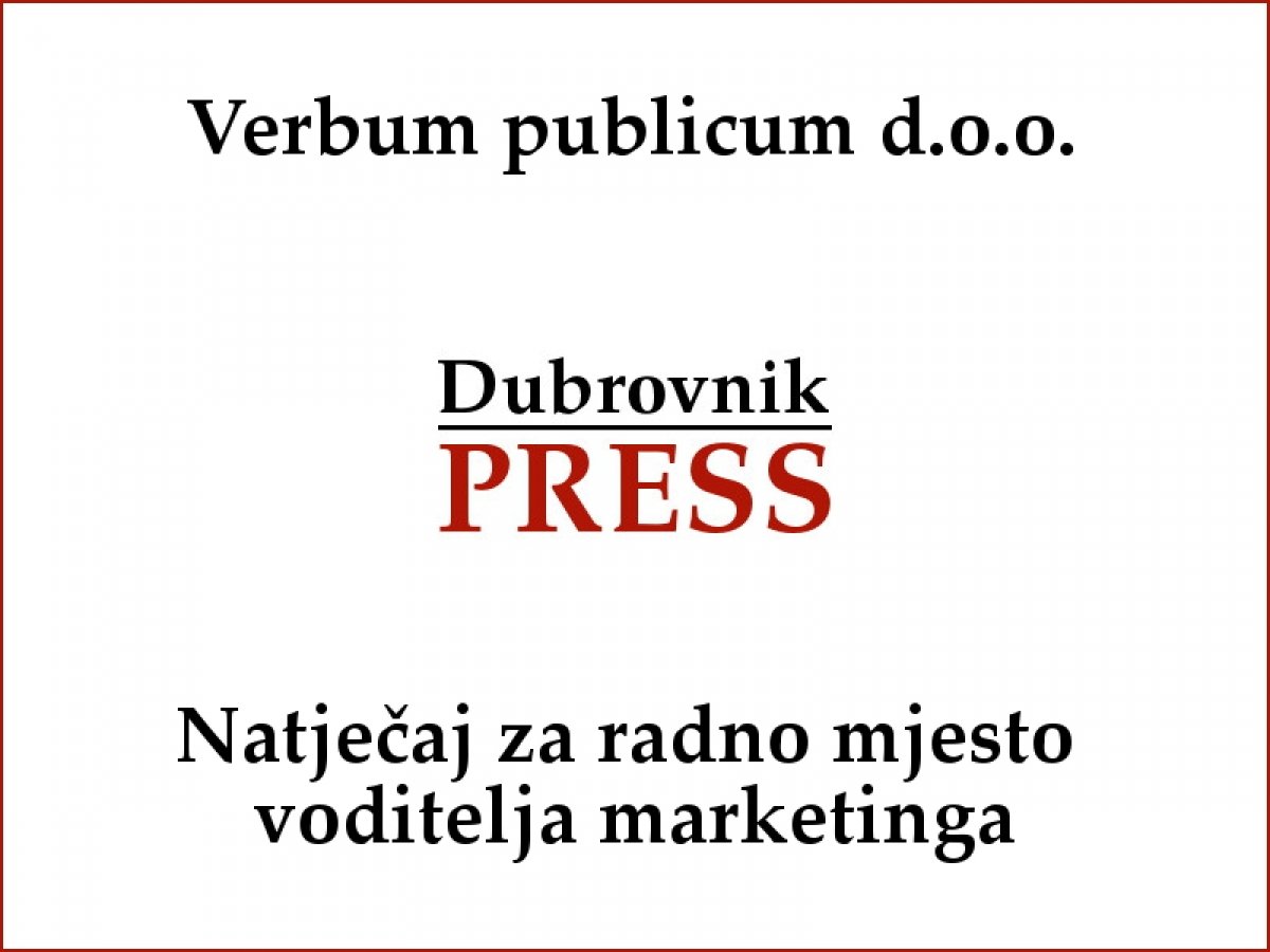 Natječaj za radno mjesto voditelja marketinga