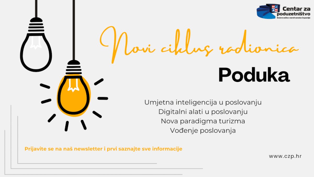 CENTAR ZA PODUZETNIŠTVO NAJAVIO NOVI CIKLUS RADIONICA